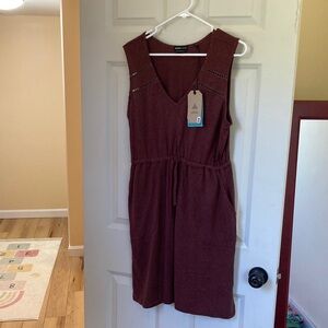Prana Burgundy Midi Dress (NWT)